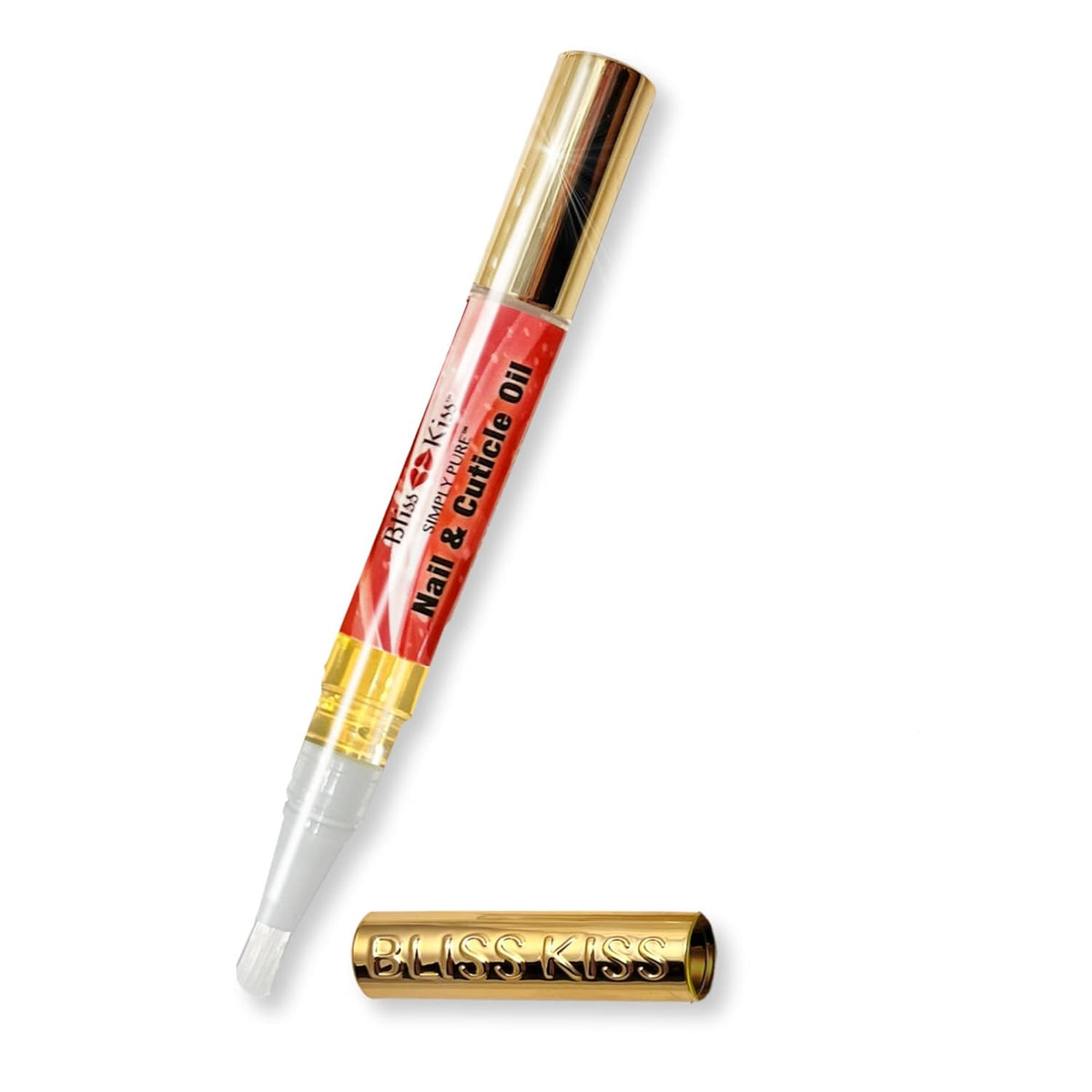 Bliss Kiss | 1 Candy Cane Fragrance | Nail Oil Cuticle Pen w/Vitamin E & Jojoba⏤Nail Strengthener