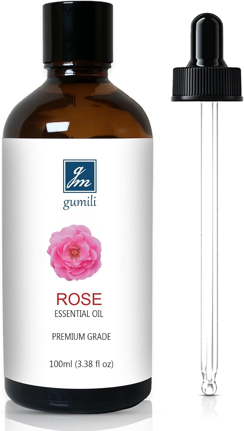 Rose Essential Oil, Home Fragrance Scent Oil for Diffuser, Skin, Hair, Candle, Soap, Dryer Balls