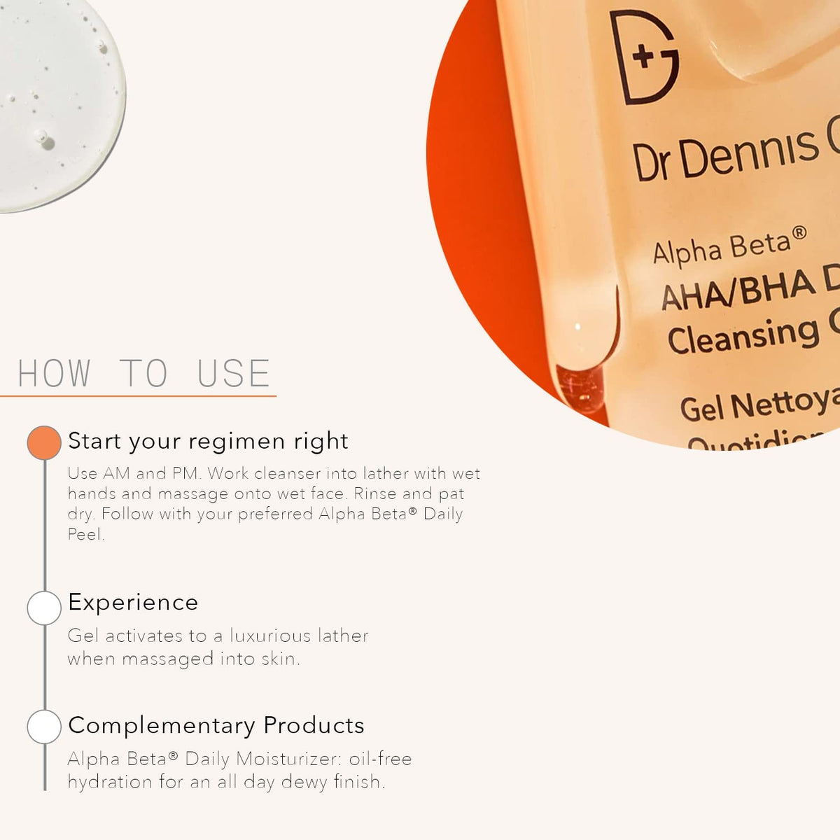 Dr. Dennis Gross Alpha Beta® AHA/BHA Daily Cleansing Gel, for Skin That is Dull, Congested and
