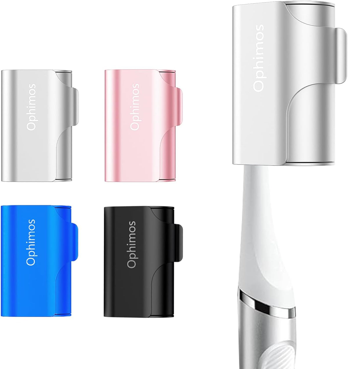 4 Count Aluminum Alloy Toothbrush Cover Caps for Family, Travel Toothbrush Covers Long-lasting