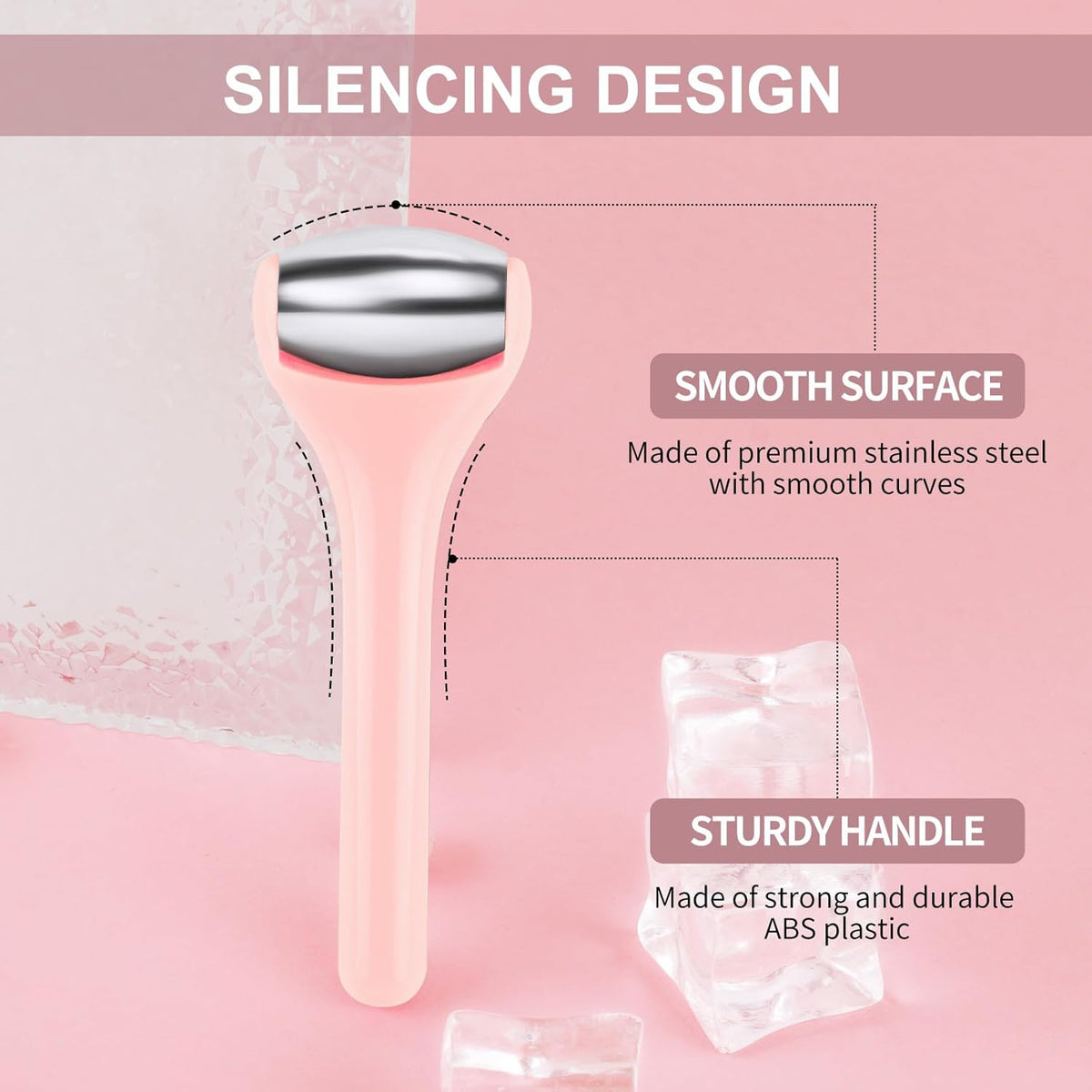 MAANGE Mini Eye & Face Rollers for Eye Massager, Stainless Steel Eye Ice Roller for Relief