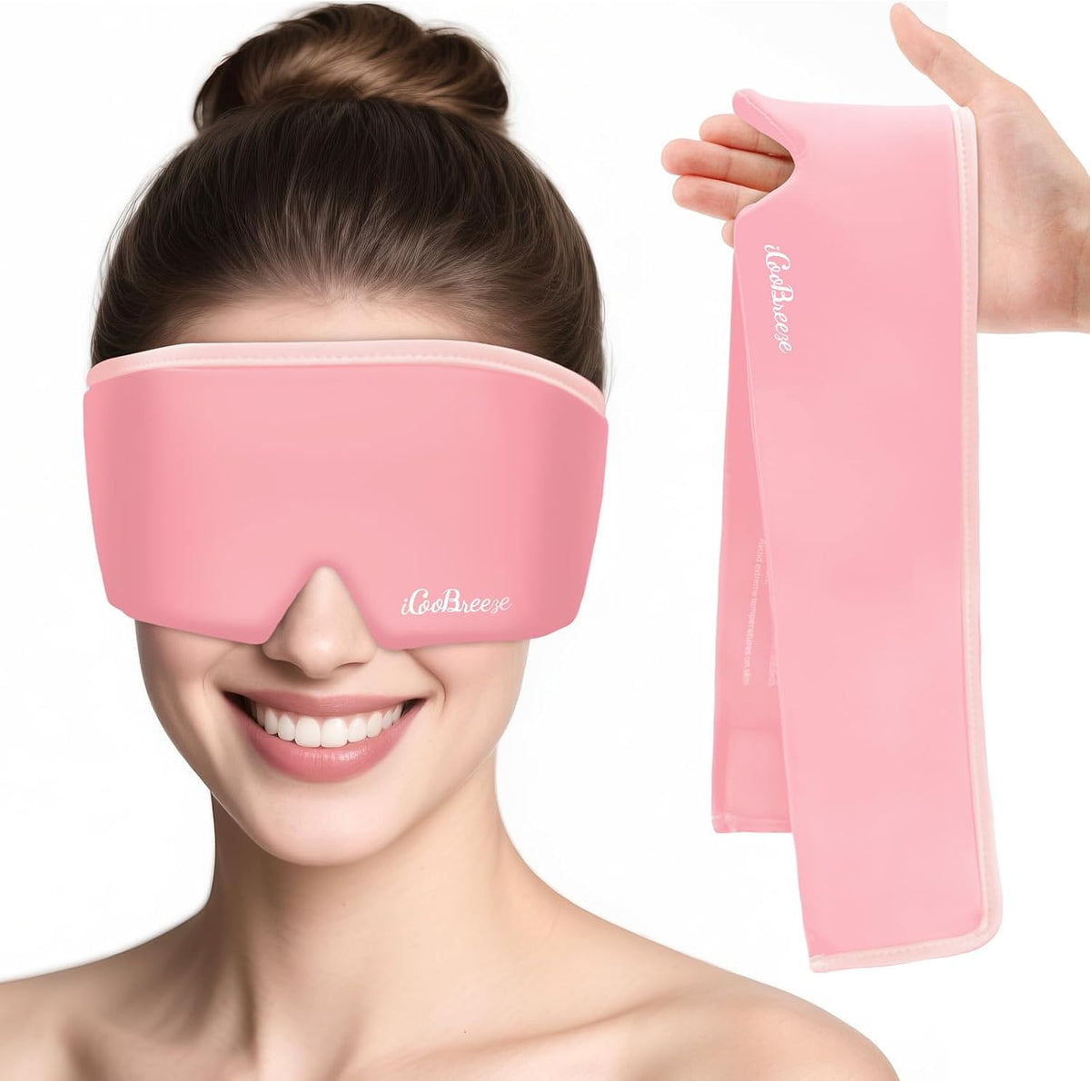 Cooling Eye Mask for Puffy Eyes, Headache and Migraine Relief Gel Eye Mask, for Headache