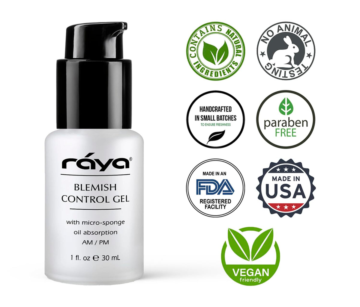 RAYA Blemish Control Gel (703) | Oil Controlling Facial Treatment Serum for Oily and Break-Out