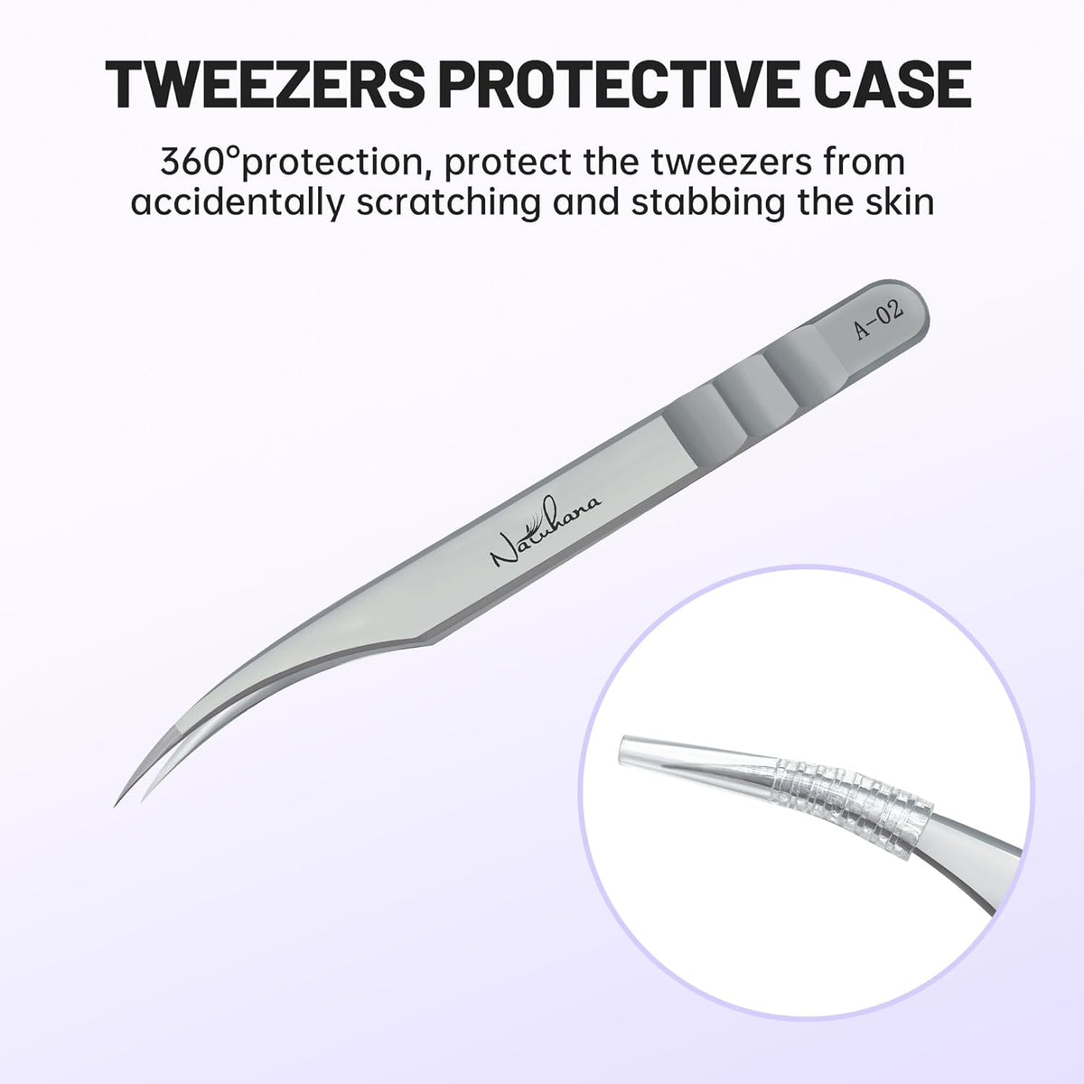 High Precision Lash Tweezers for Individual and Volume Eyelash Extensions Premium Stainless Steel