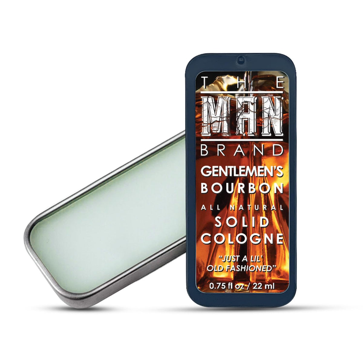 Gentlemen's Bourbon Solid Cologne - Natural Men's Travel Size Cologne - Wax Perfume (3/4 Ounce