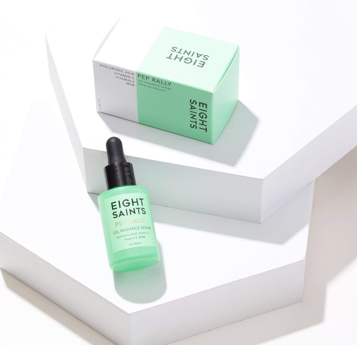 Eight Saints Skincare Pure Hyaluronic Acid Serum for Face Plumping, Natural and Organic Vitamin C
