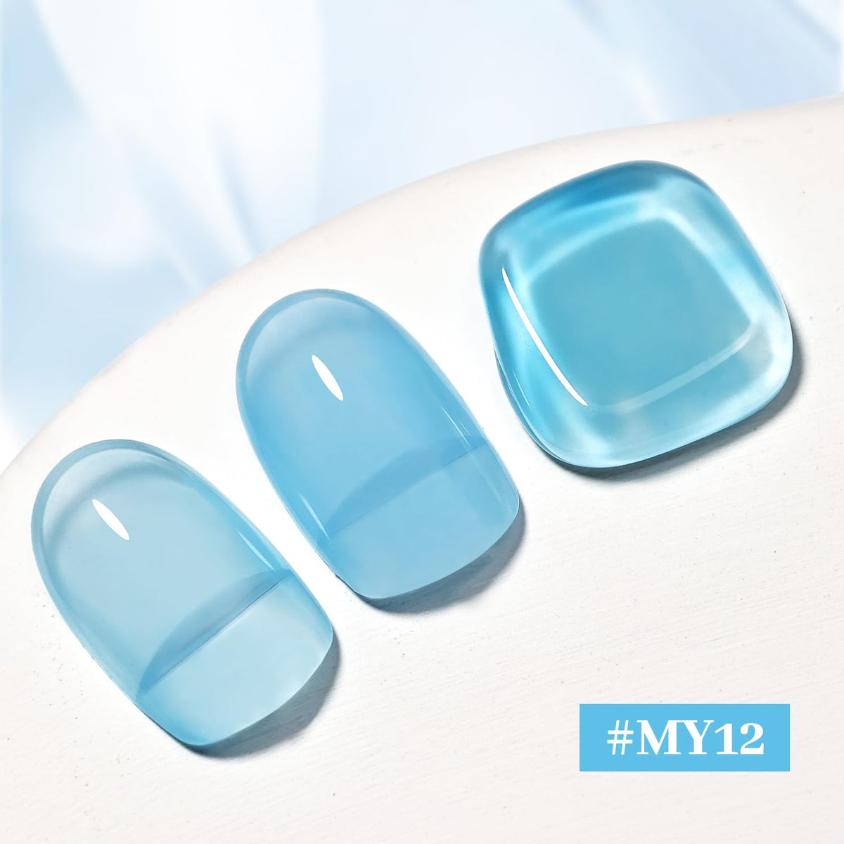 16.5ml Jelly Baby Blue Nail Polish Large Volume Quick Dry Nail Polish, Long Lasting Shine