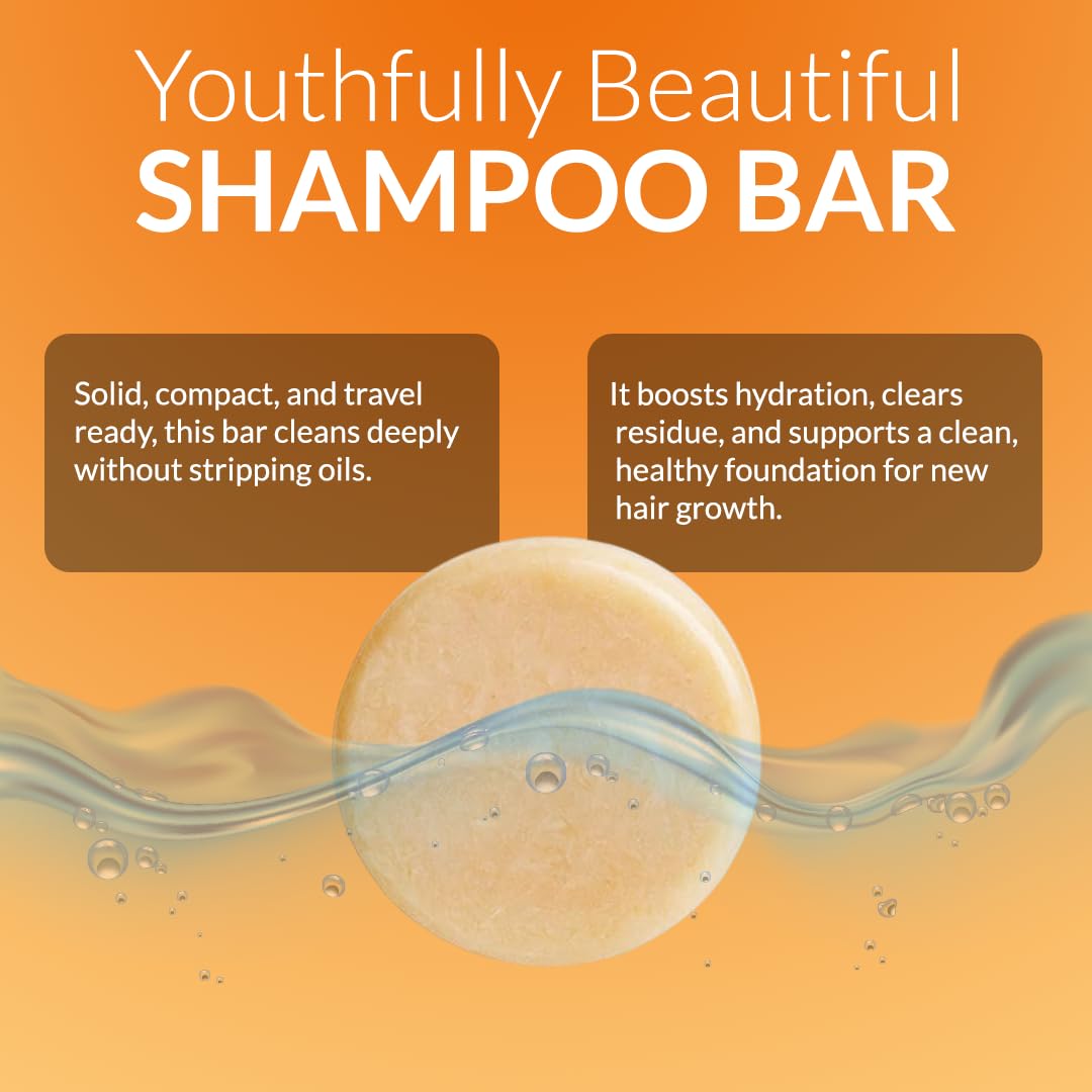 Youthfully Beautiful Rice Nutri Spray and Shampoo Bar Set Rice and Coffee Extract for Thinning Hair