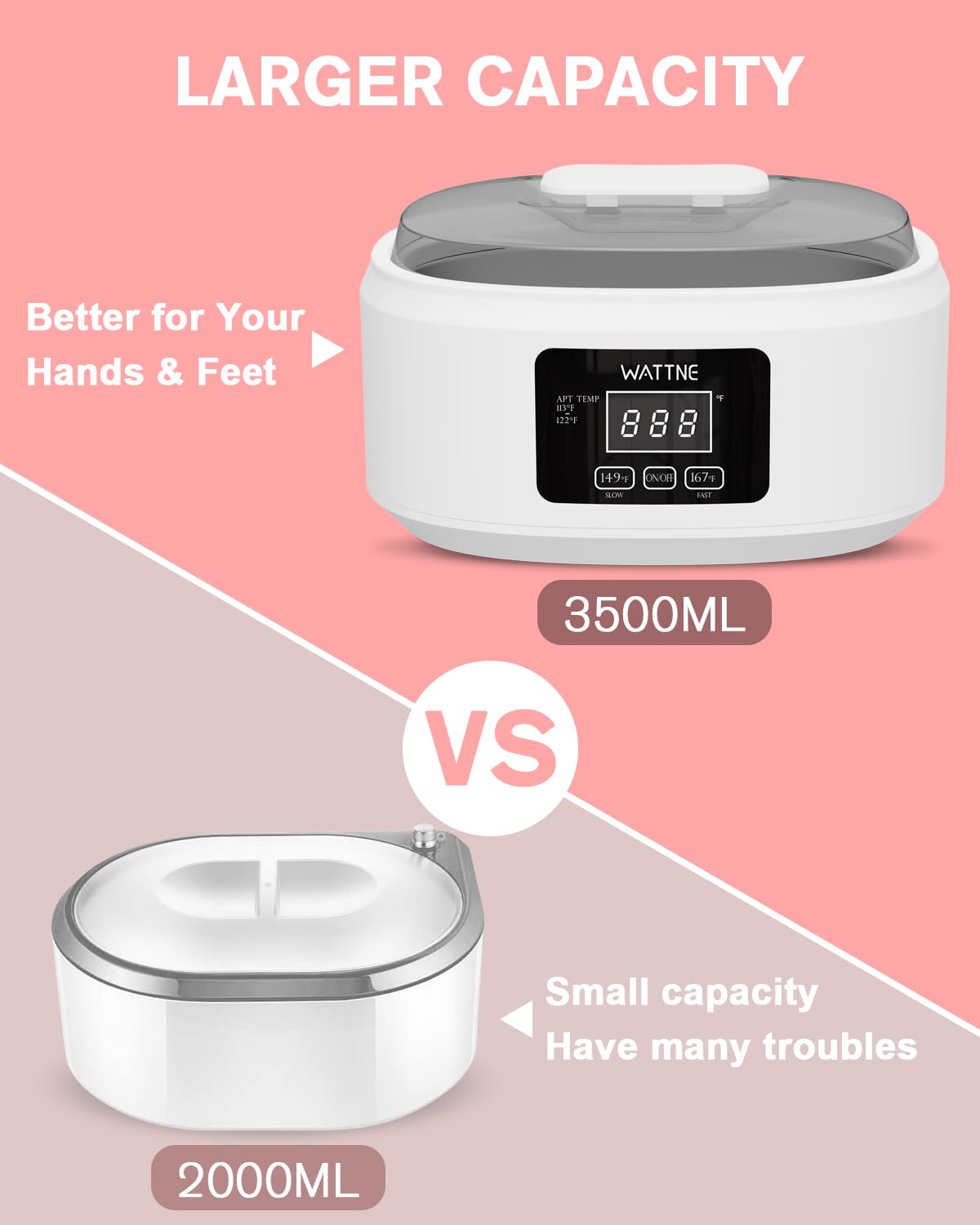 Paraffin Wax Machine for Hand and Feet -Paraffin Wax Warmer Moisturizing Kit Auto-time and Keep