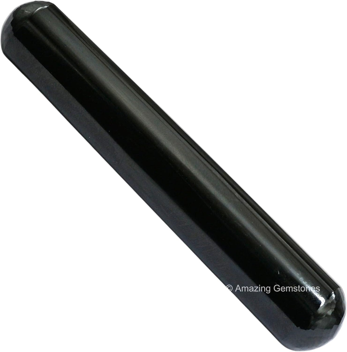 Amazing Gemstone Black Agate Crystal Wand Massage Stick - Pelvic Wand Gua Sha for Adults - Crystals