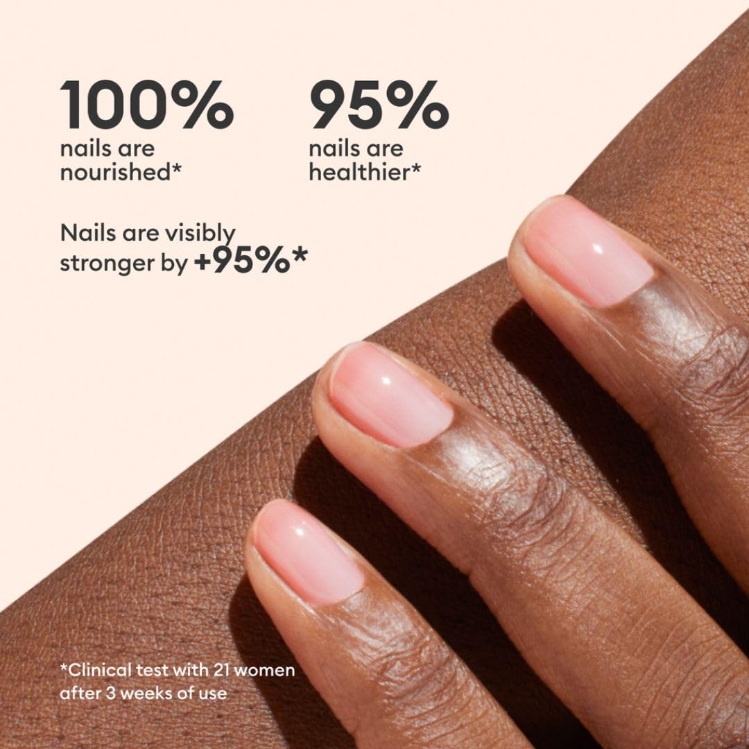 Manucurist Active Glow Raspberry Nail Polish & Care - Ultra-Glowy 2 in 1 Nail Concealer & Care