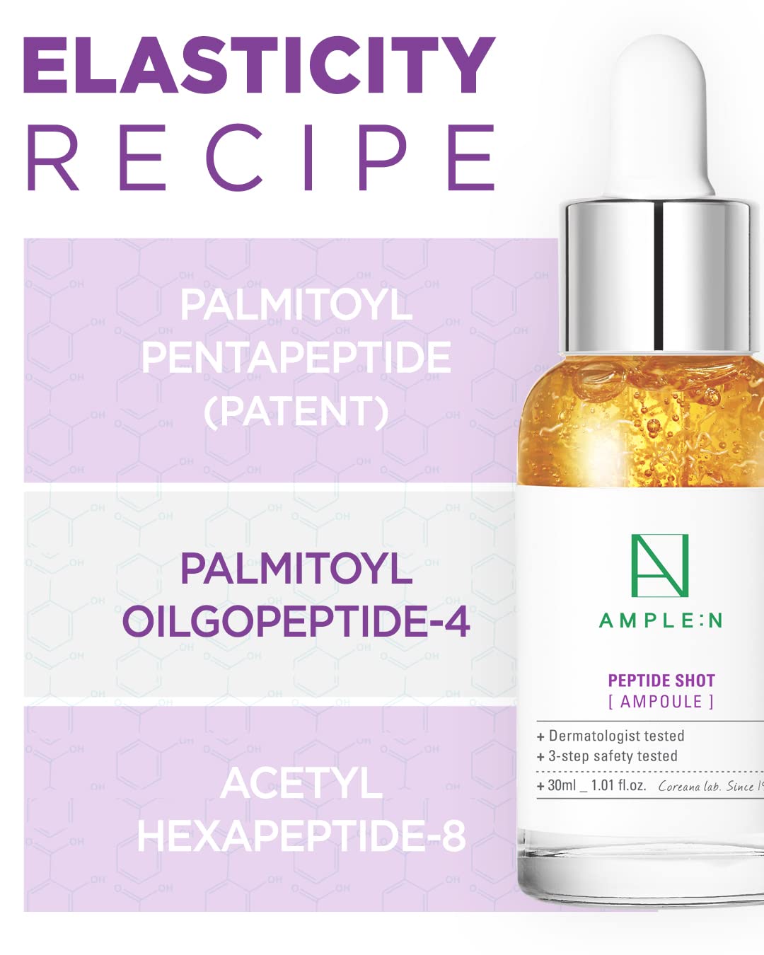 AMPLE:N Peptide Shot Ampoule - Anti-Aging Face Ampoule with Peptide Threads to Minimize Wrinkles