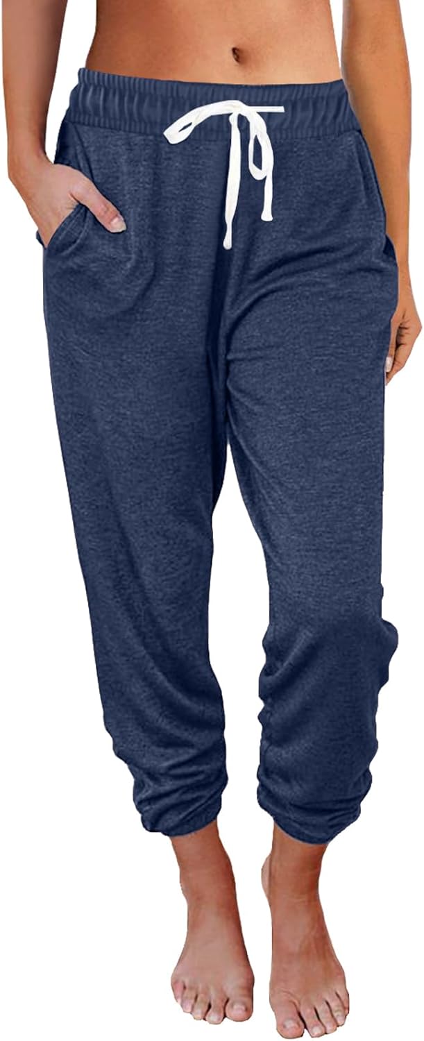 AUTOMET Sweatpants Women with Pockets Lounge Pajama Travel Pants Work Joggers Fall Clothes Winter