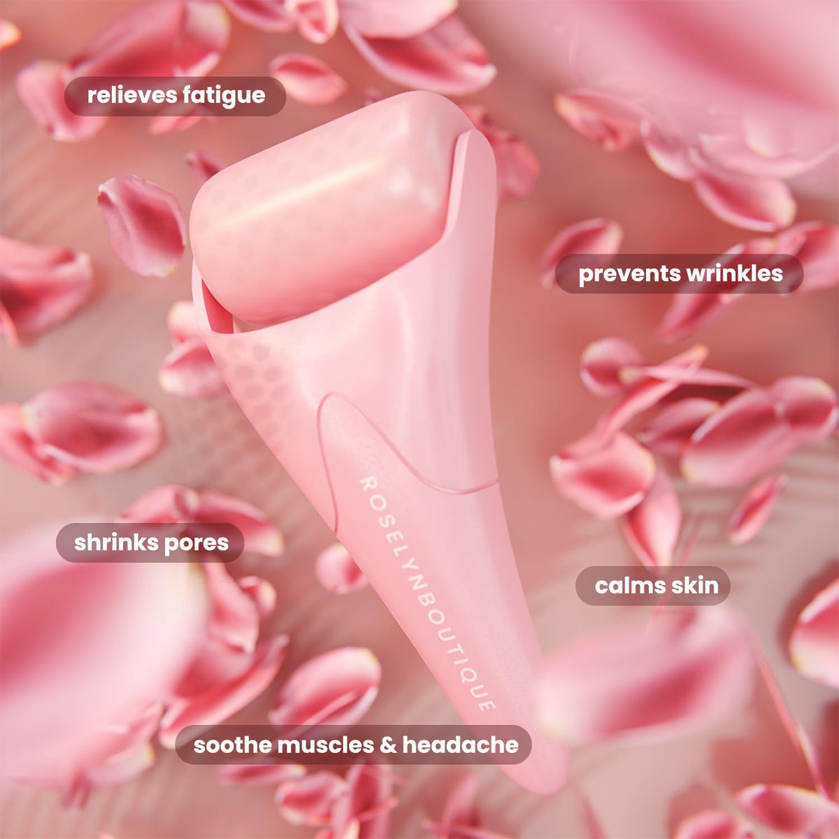 ROSELYNBOUTIQUE Ice Roller for Face Wrinkles Fine Lines Puffiness Stick Massager Facial Skin Care