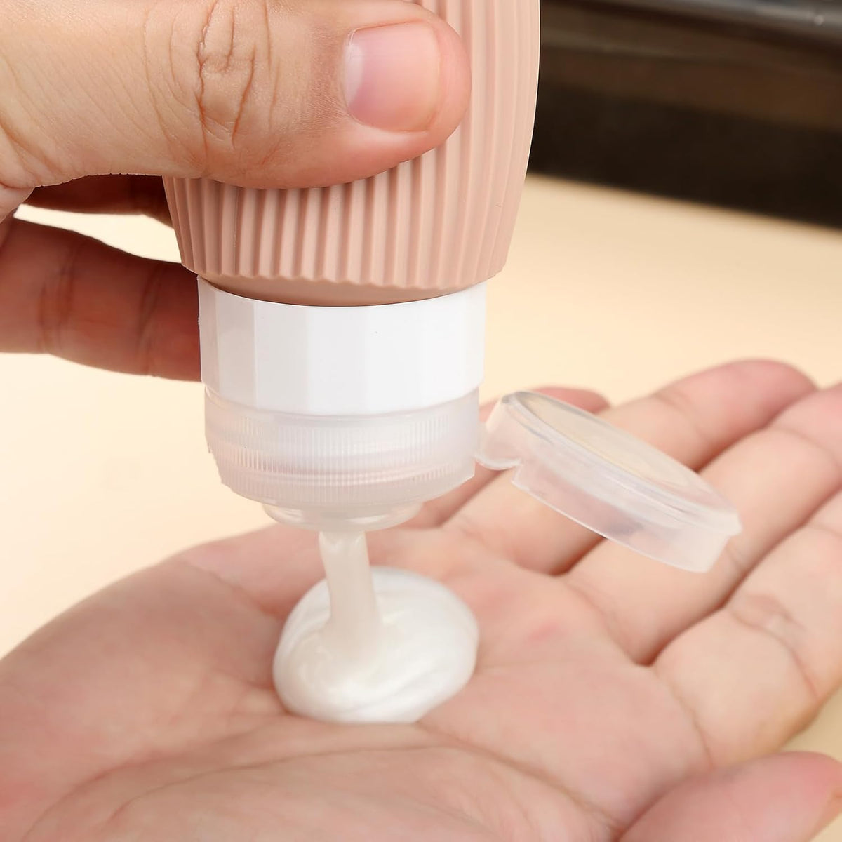 16 Pack Travel Bottles Set, TSA Approved Leak Proof Silicone Squeezable Containers for Toiletries