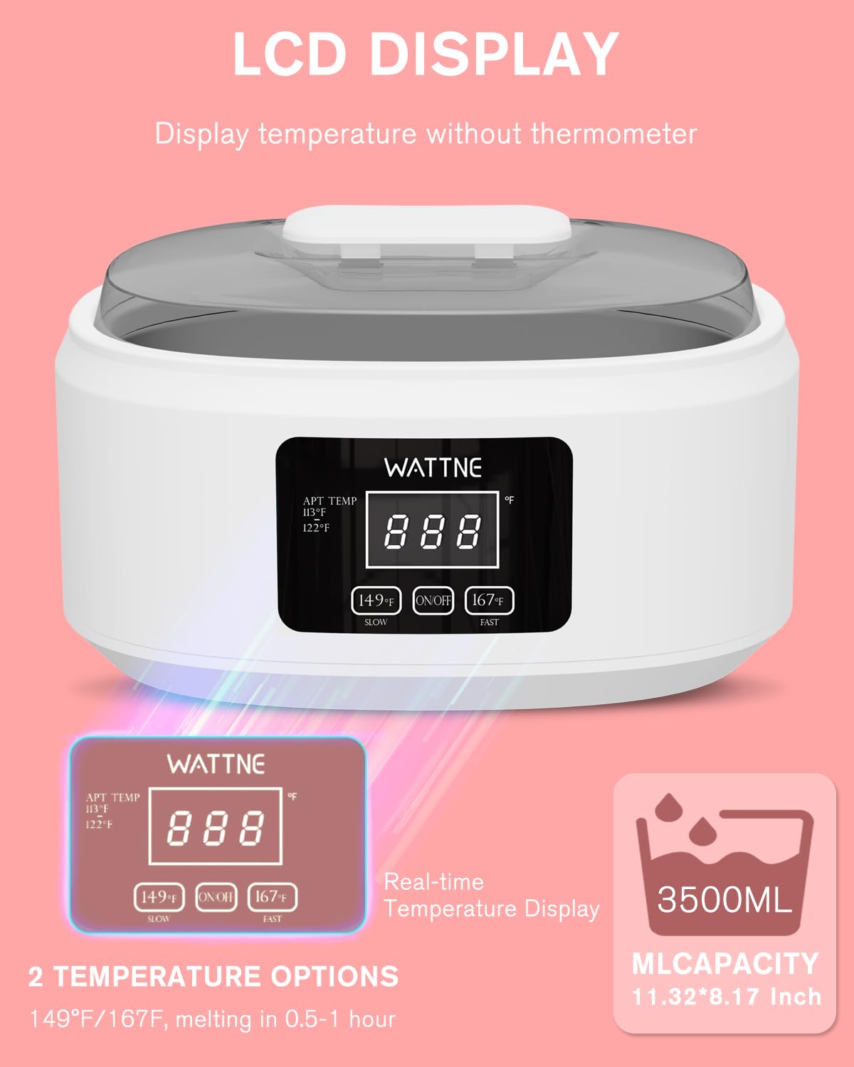 Paraffin Wax Machine for Hand and Feet -Paraffin Wax Warmer Moisturizing Kit Auto-time and Keep