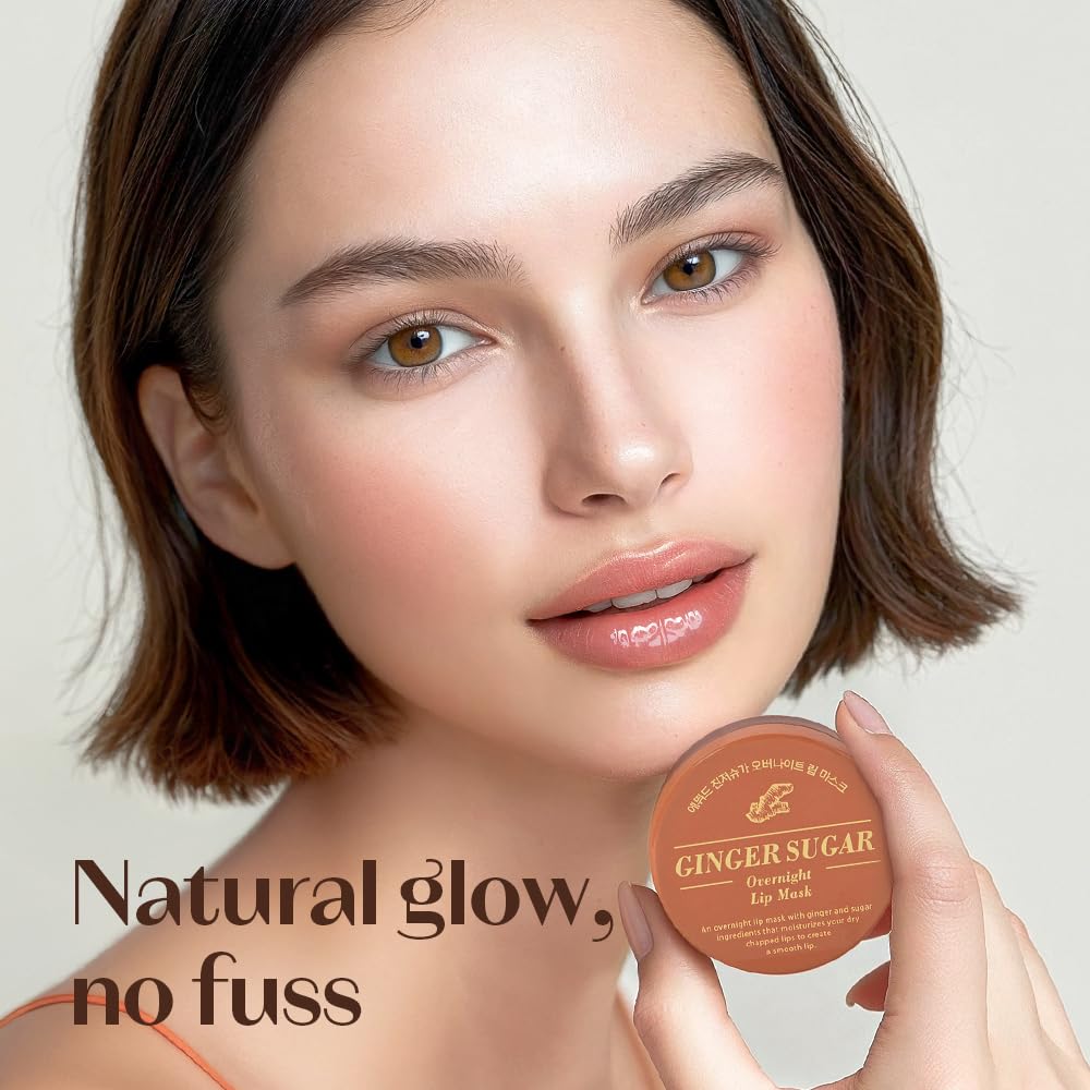ETUDE Ginger Sugar Overnight Lip Mask 23g | Korean Lip Sleeping Mask Skin Care | Smooth and Moist
