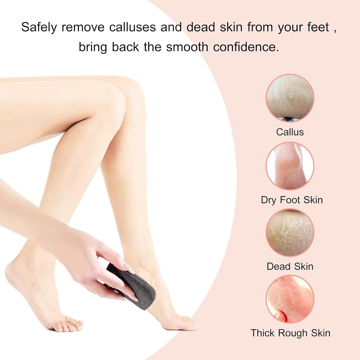 Natural Volcanic Pumice Stone for Feet Pumice Cleaning Stone for Sole of The Foot,Edges of The