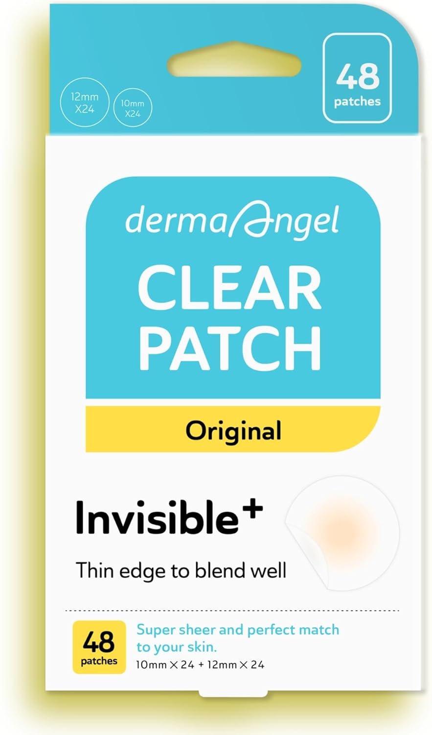 Invisible Pimple Patches for Cystic Acne - Ultra Thin Hydrocolloid Acne Patches & Zit Stickers