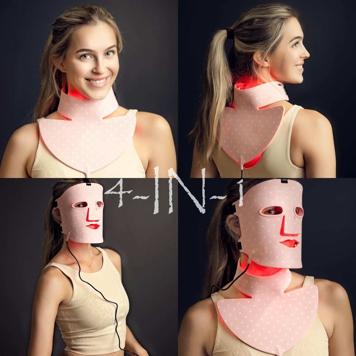 Beauty LED Light Mask -infrared light therapy red light therapy led facial light Photons Facial