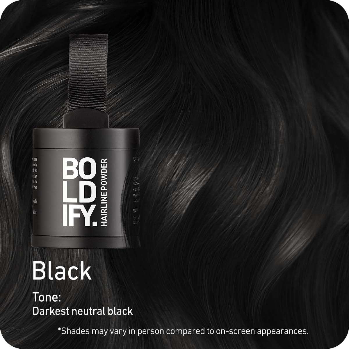 BOLDIFY Hairline Powder (LARGE, 10g) - Root Touch Up Hair Color for Gray Coverage - Bald Spot
