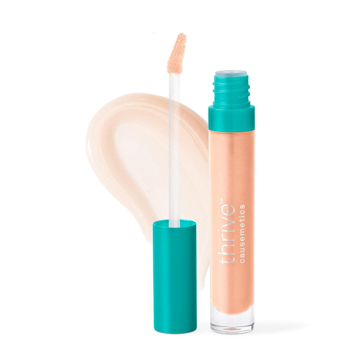 Thrive Causemetics Sheer Strength Lip Plumping Peptide Gloss, Lip Plumper with Vitamin E, Peptides