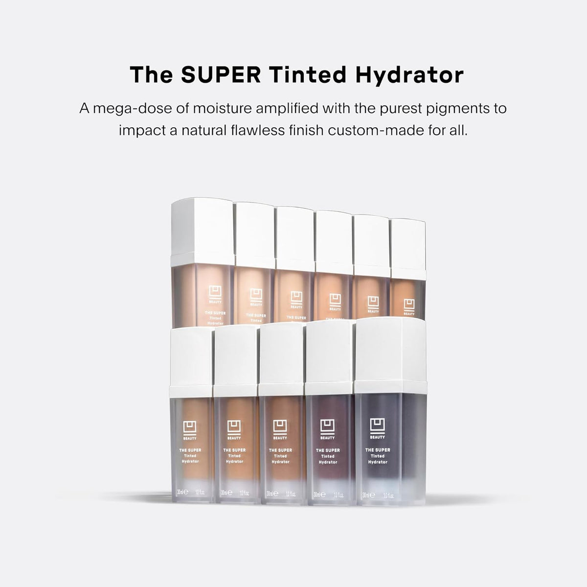 U Beauty The Super Tinted Hydrator Hyaluronic Acid Moisturizing Cream - Mega-Dose Skin Hydrator for