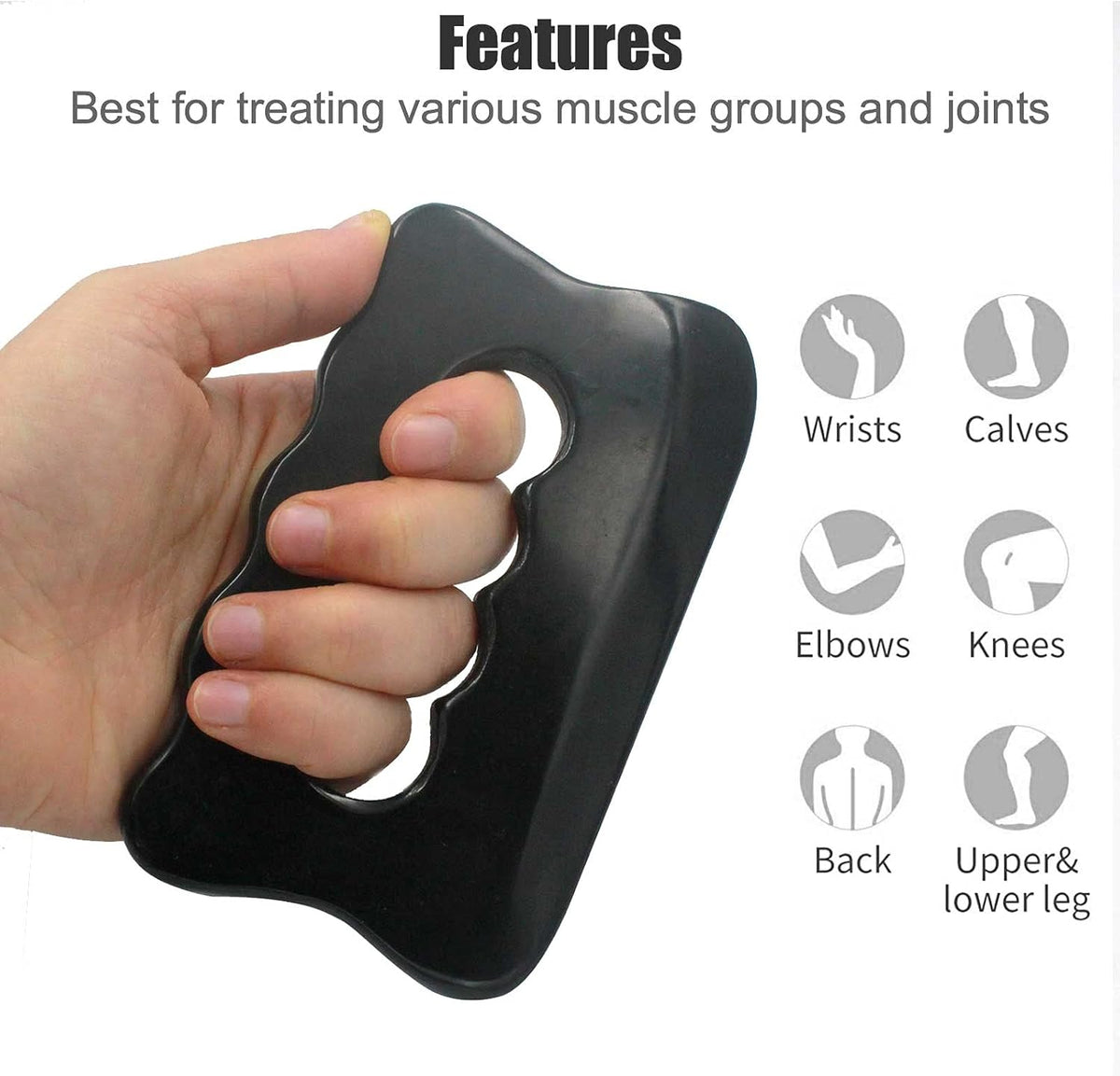 Gua Sha Massage Tool, Bian Stone Gua Sha Tool Gua Sha Stone for Soft Tissue Scraping, Used for