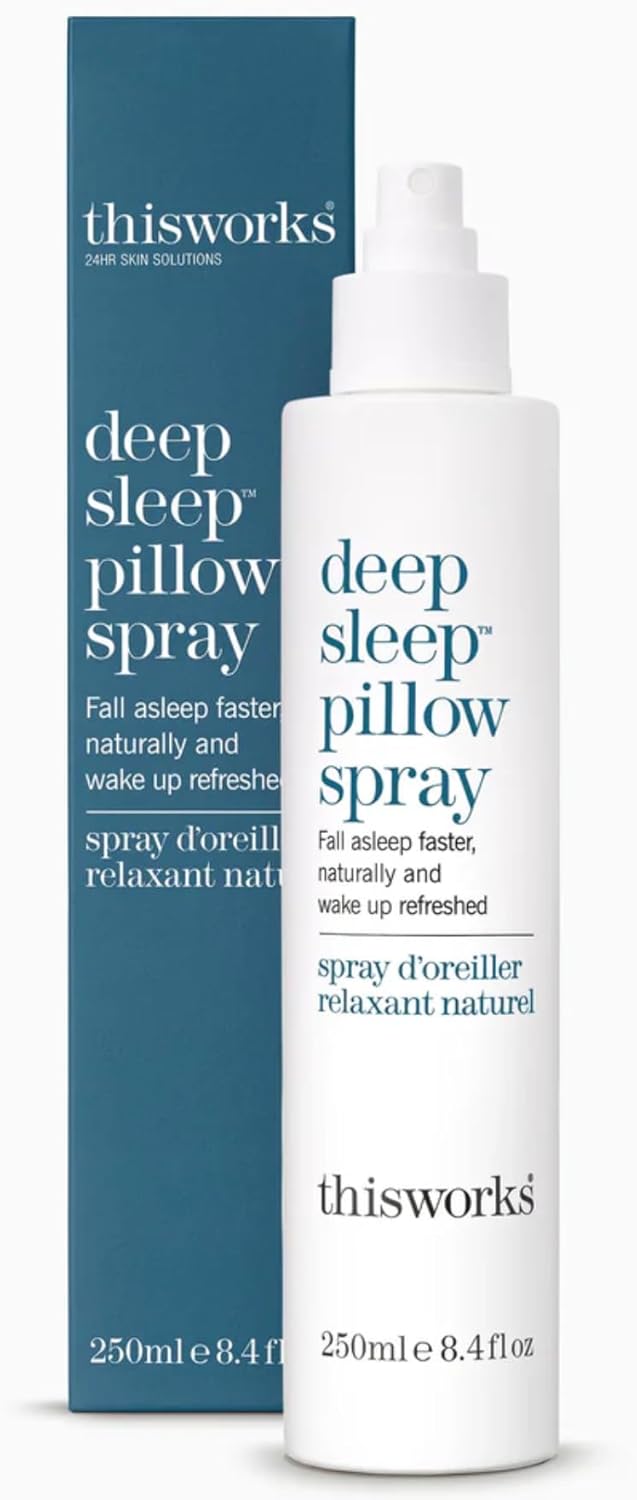 thisworks Deep Sleep Pillow Spray, 250 ml - Natural Sleep Aid with Essential Oils of Lavender