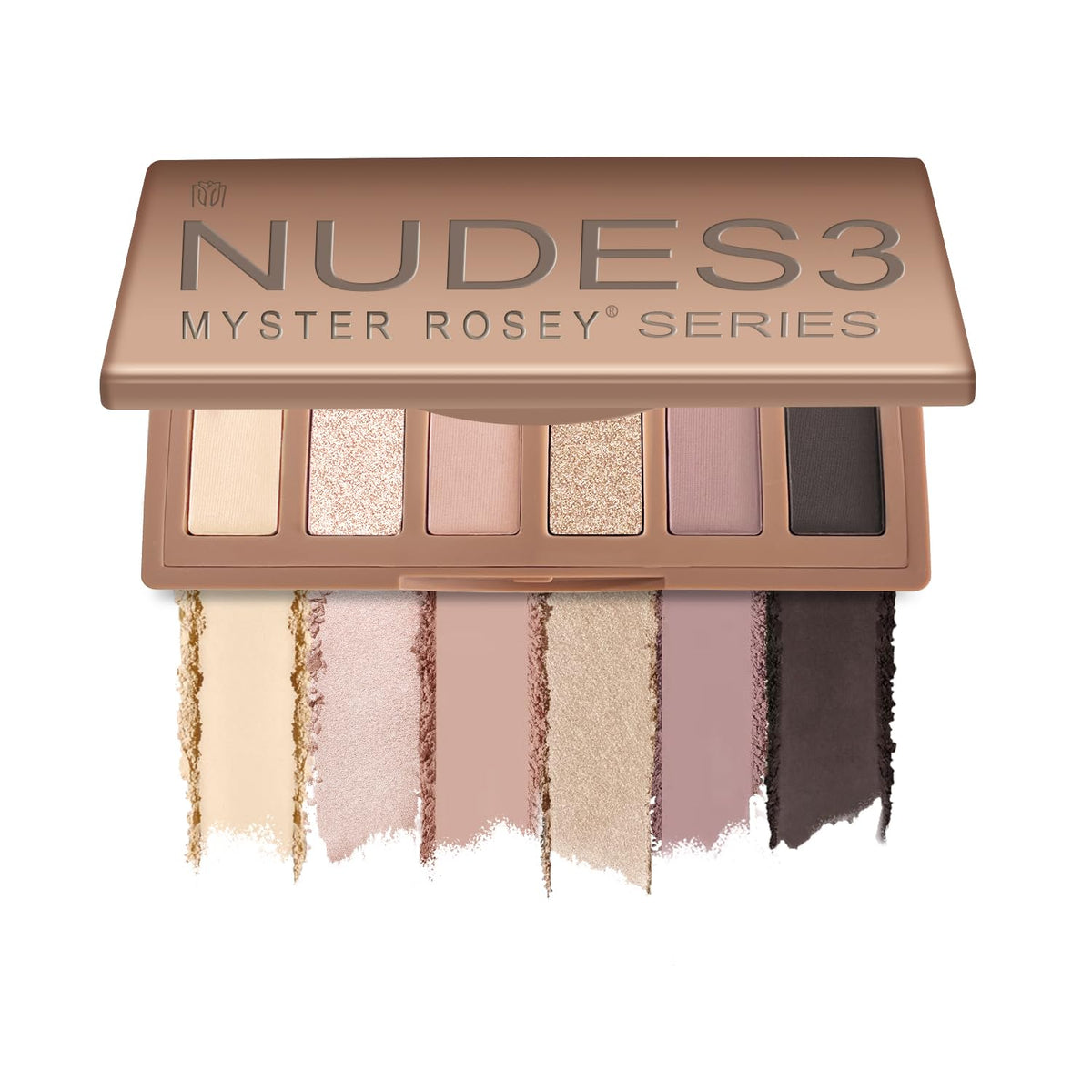 Nudes Series Mini Eyeshadow Palette, Velvety Matte Finish, 6 Nude Taupe & Brown Neutral Eye