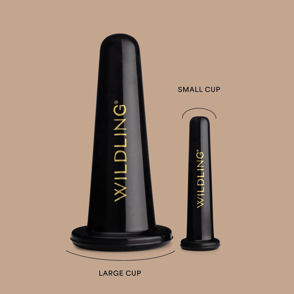 WILDLING Lumin Cupping Set I Facial Cupping Tools to Decrease Puffiness, Increase Collagen