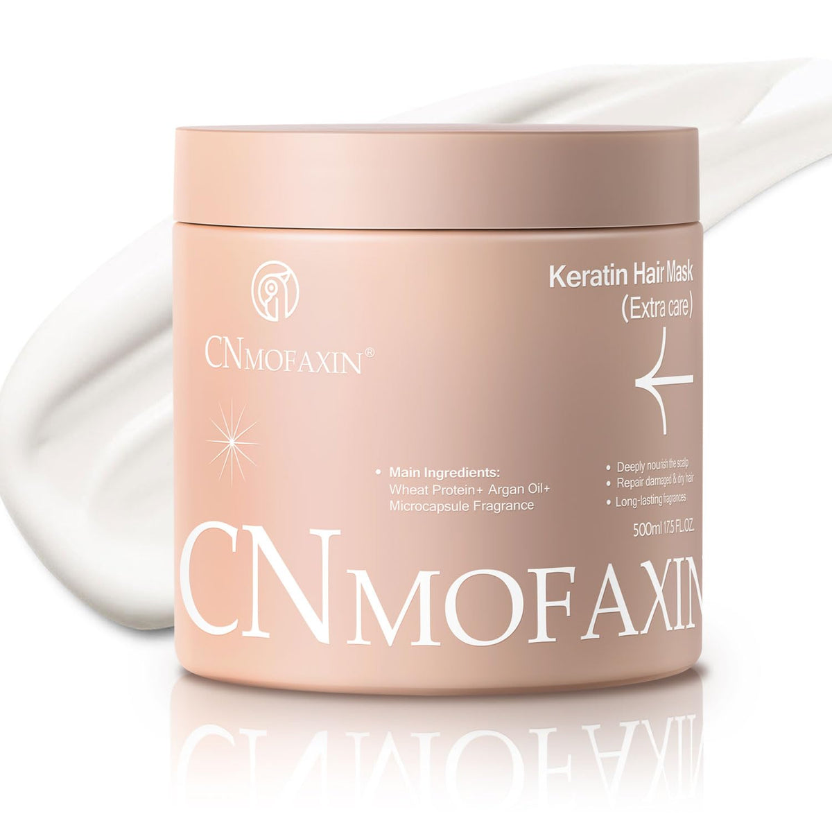 Keratin Hair Mask & Deep Conditioner, Hydrating & Deep Conditioning Repair with Wheat Protein &