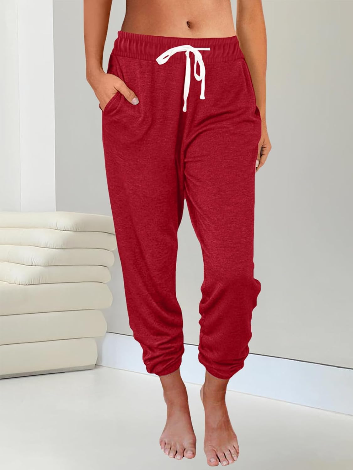 AUTOMET Sweatpants Women with Pockets Lounge Pajama Travel Pants Work Joggers Fall Clothes Winter