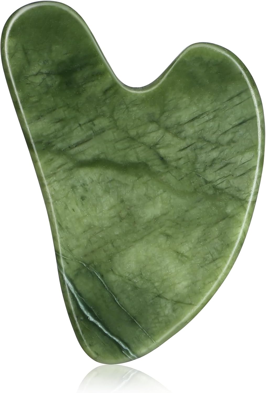 rosenice Gua Sha Scraping Massage Tool Natural Jade Guasha Board for Therapy Trigger Point
