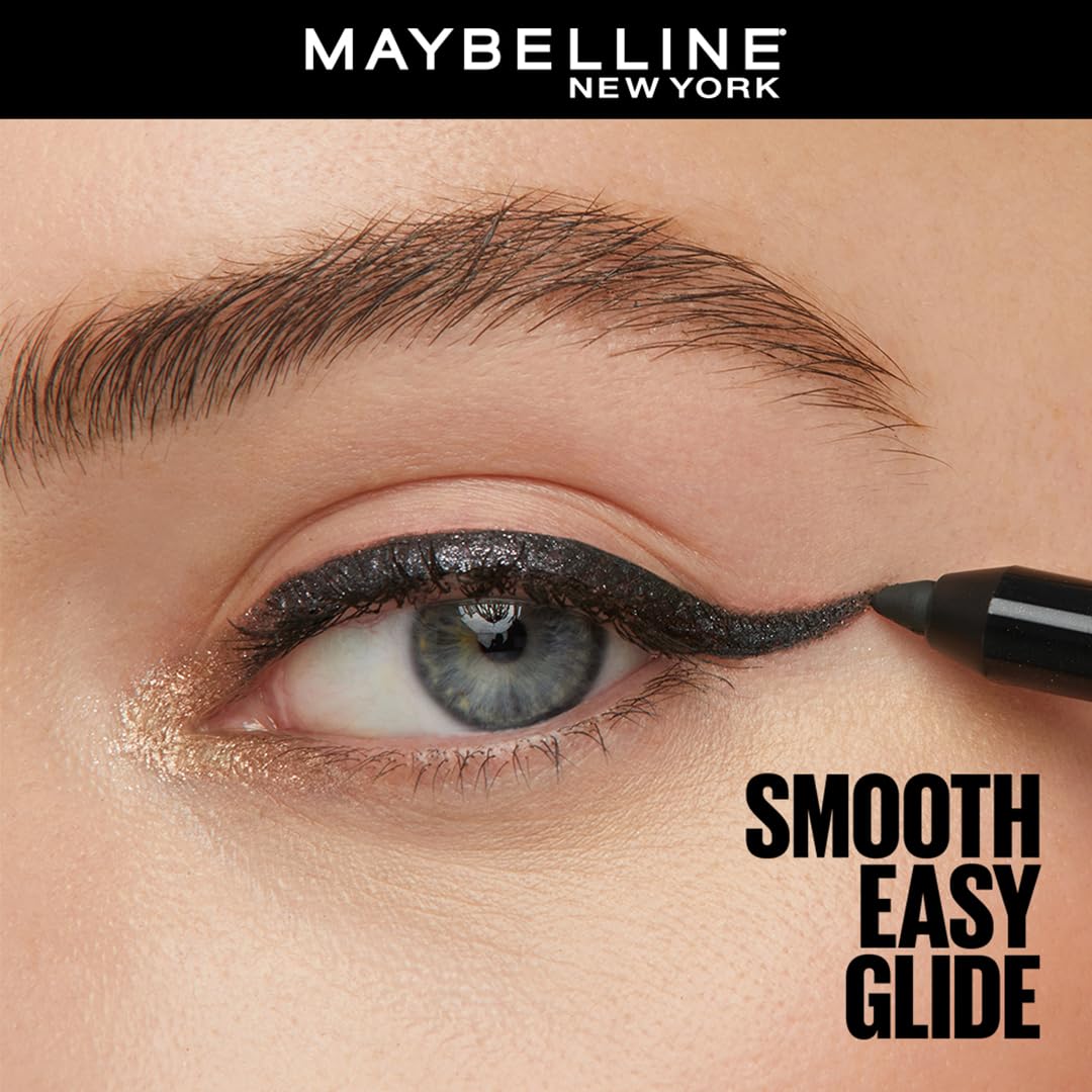 MAYBELLINE New York Tattoo Studio Long-Lasting Sharpenable Eyeliner Pencil, Glide on Smooth Gel