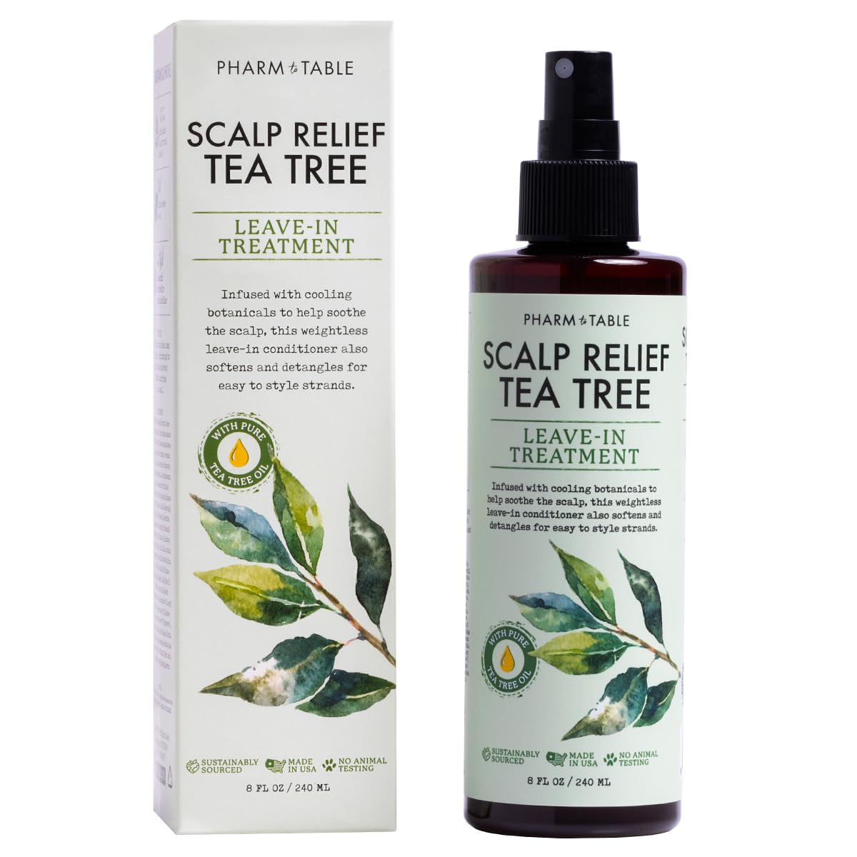 Leave In Conditioner Spray - Tee Trea Scalp Treatment - Anti-Dandruff and Dry & Itchy Scalp