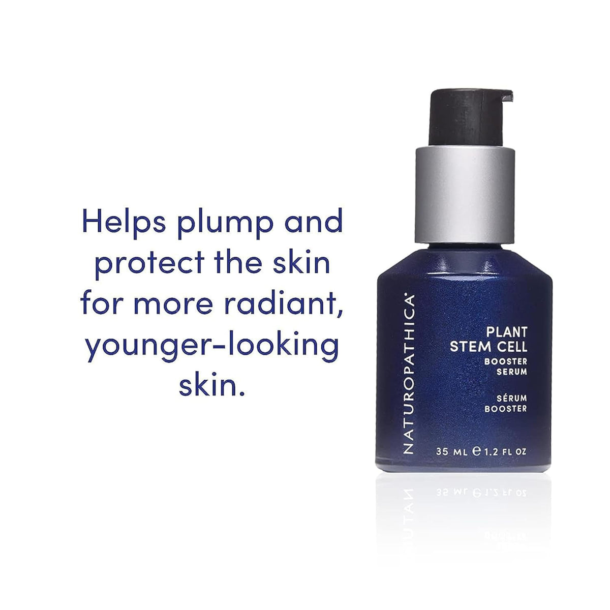 Naturopathica Plant Stem Cell Booster Serum, Daily Anti-Aging Face Serum to Smooth Fine Lines