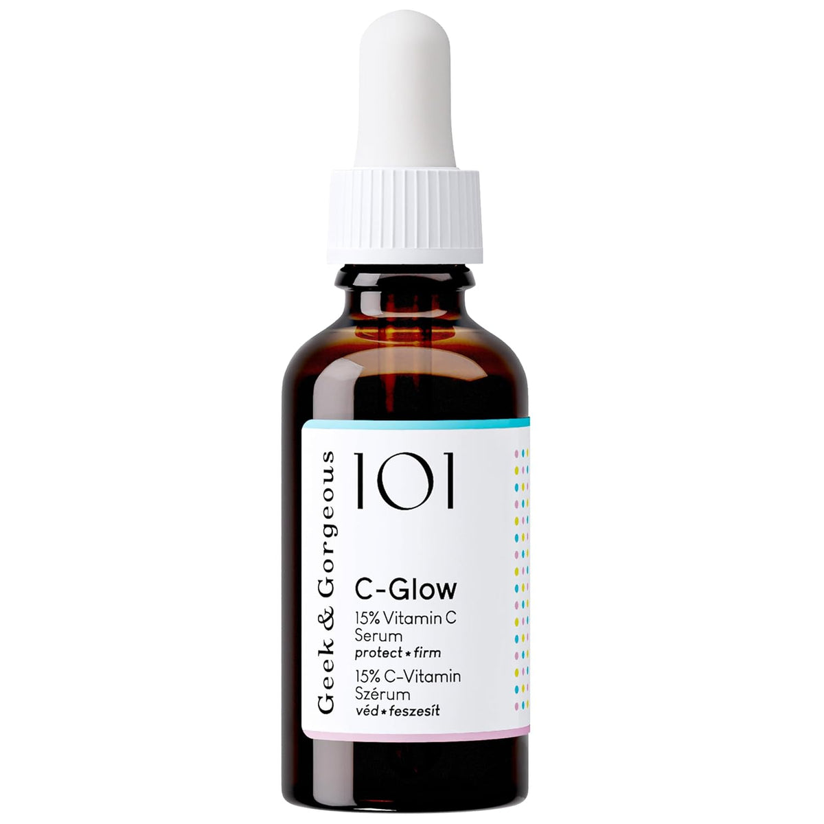 Geek & Gorgeous - C-Glow - 15% Vitamin C + Ferulic acid & Vitamin E Serum, protects against
