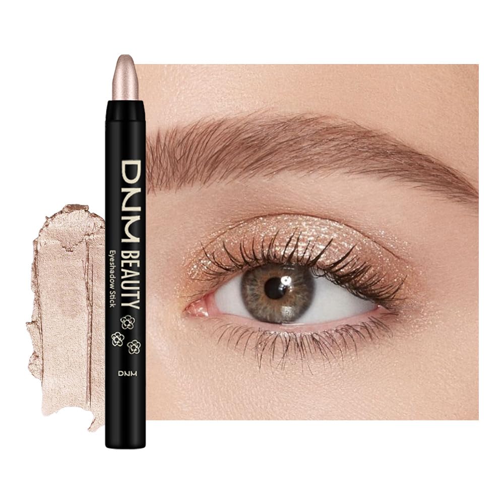 Kaely Cream Eye Shadow Sticks, Silver Moonlight Shimmer Eyeliner Pencil Eyeshadow Palette Makeup