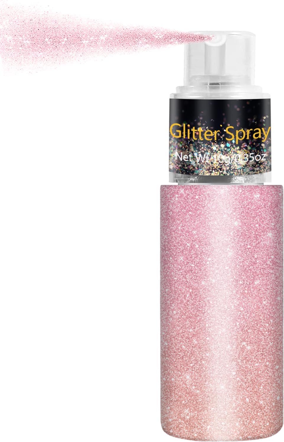 Hair and Body Glitter Spray, Holographic Glitter Highlighter Powder, Face Body Clothes Shiny