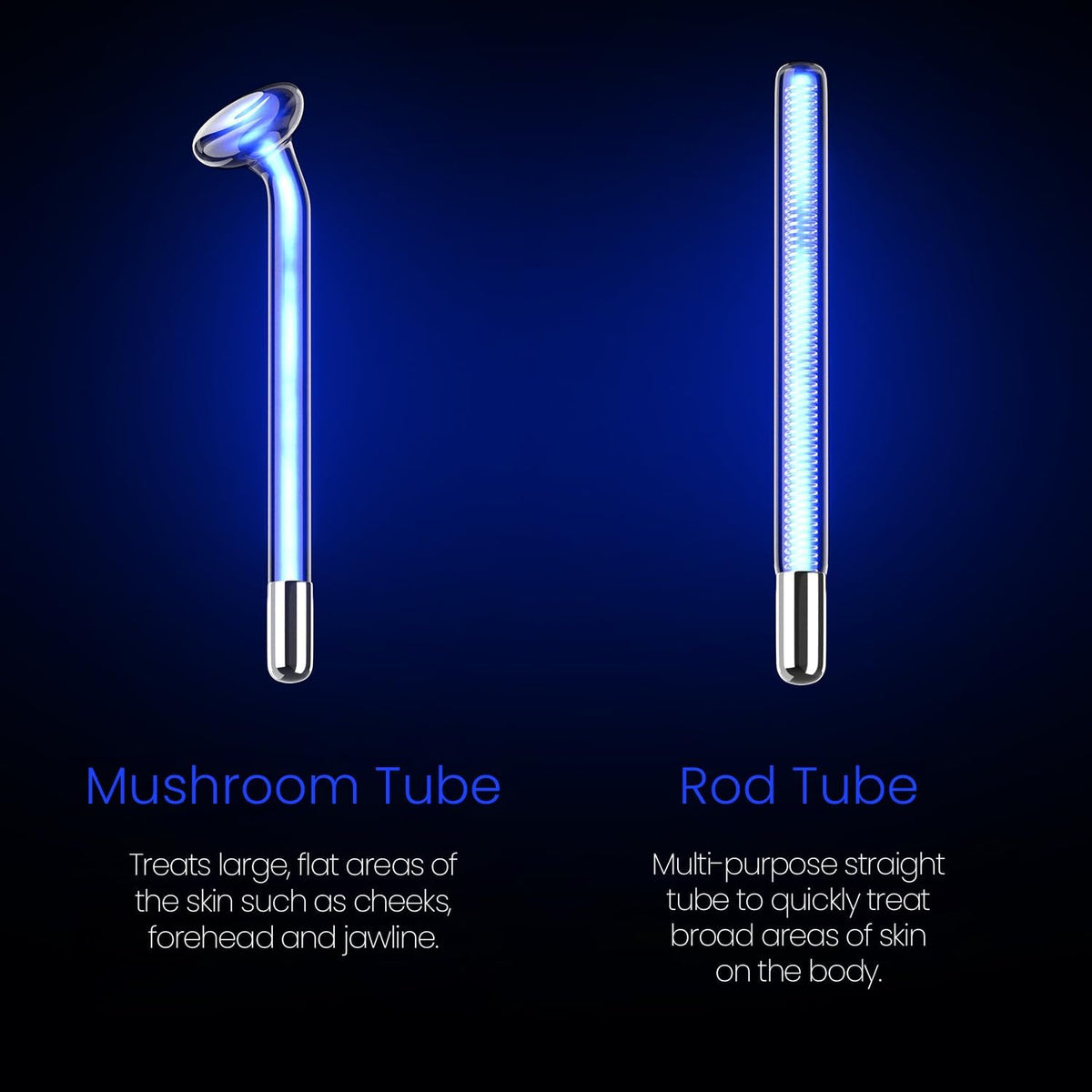 4-Piece Fusion Wand Acessory Set for Nuderma Wands - NuDerma NOT Included - Neon & Argon Fusion