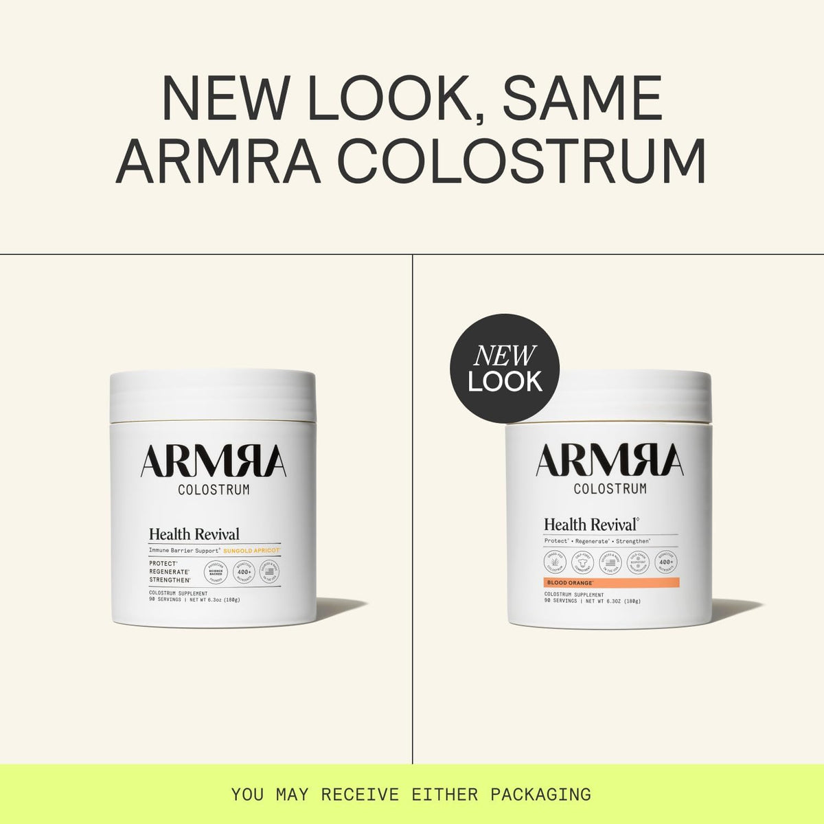 ARMRA Colostrum™ Powder | Blood Orange | Gut Health & Bloating | Skin & Hair | Immunity | Keto