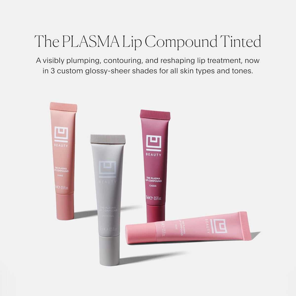 U Beauty The PLASMA Tinted Lip Compound - Anti-Aging & Anti-Wrinkle Lip Gloss, Hyaluronic Acid