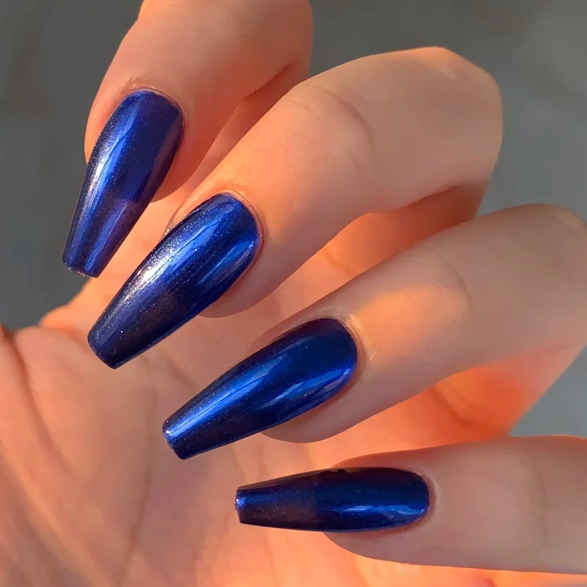 Major Dijit Quick Dry Nail Polish Pearl Blue Summer Nail Lacquer for Nail Art Cruelty-Free Regular