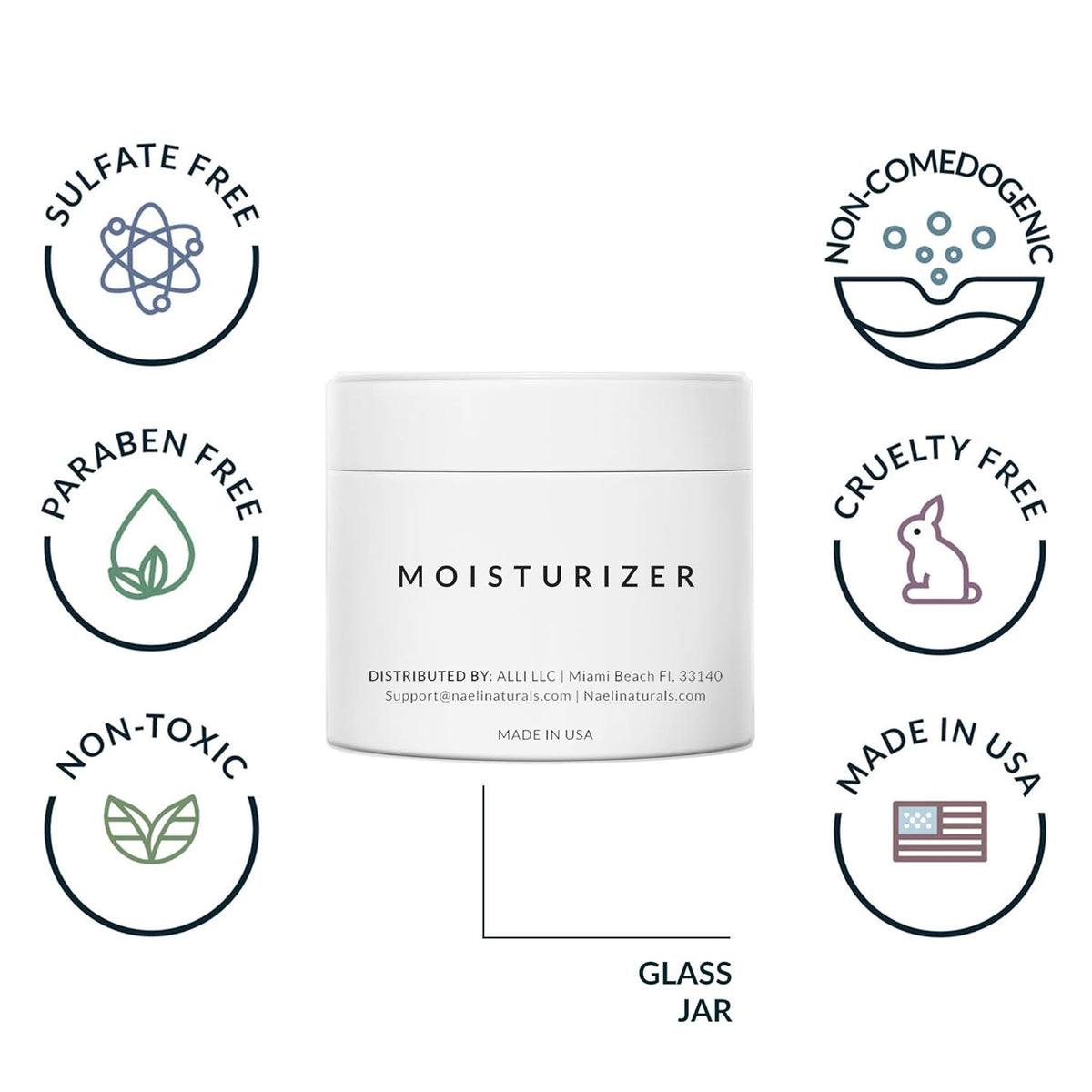 NAELI Face Moisturizer with SPF 30, Anti Aging Collagen & Peptide Cream, Reduces Wrinkles