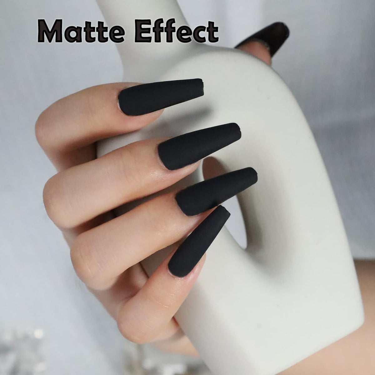 FZANEST Black Gel Nail Polish,15ml Fall Winter Gel Polish Nail Colors Soak Off UV LED Nail Art