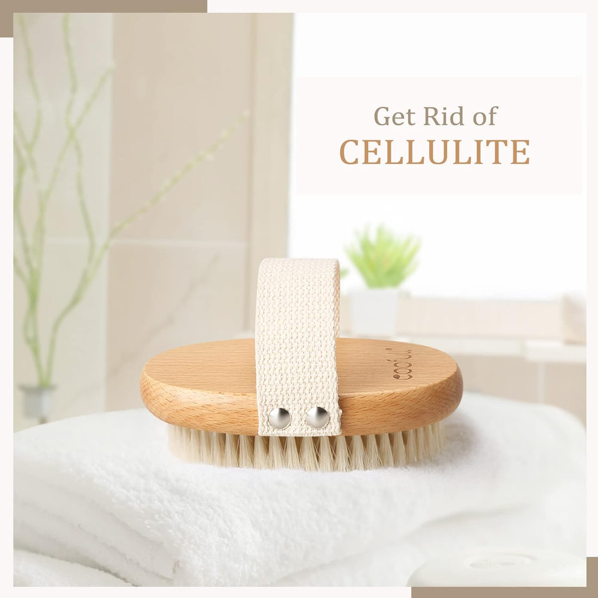 SURDOCA Dry Brush, Body Exfoliating Scrubber, Bath Shower Brushes for Improve Circulation