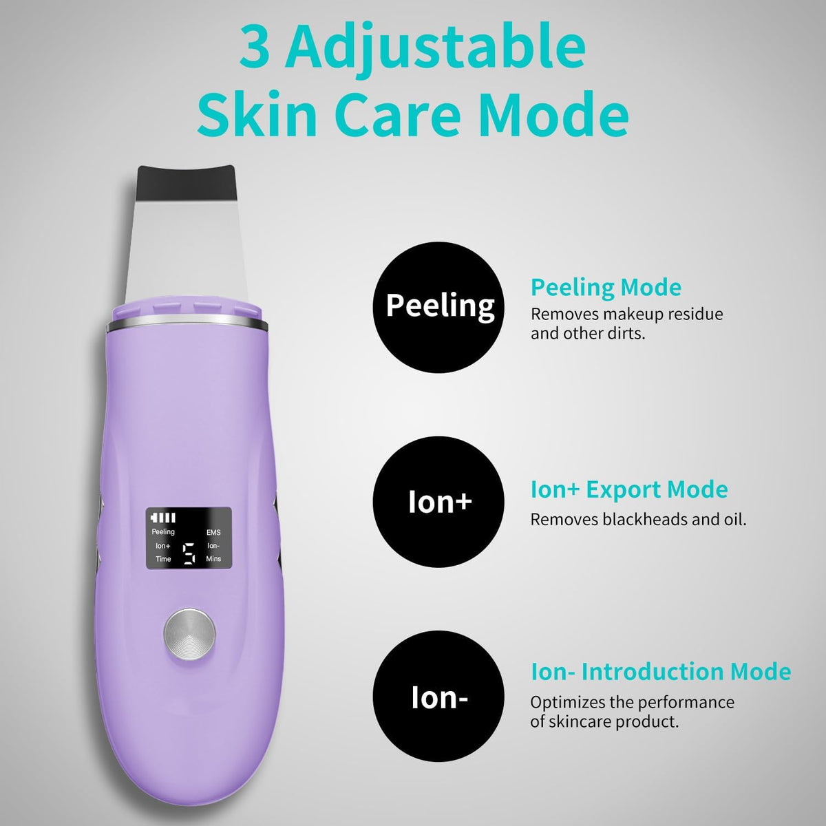 Face Scrubber Skin Spatula - Blackhead Remover Deep Cleansing Tool for Pore Extraction, 4-in-1 Fast