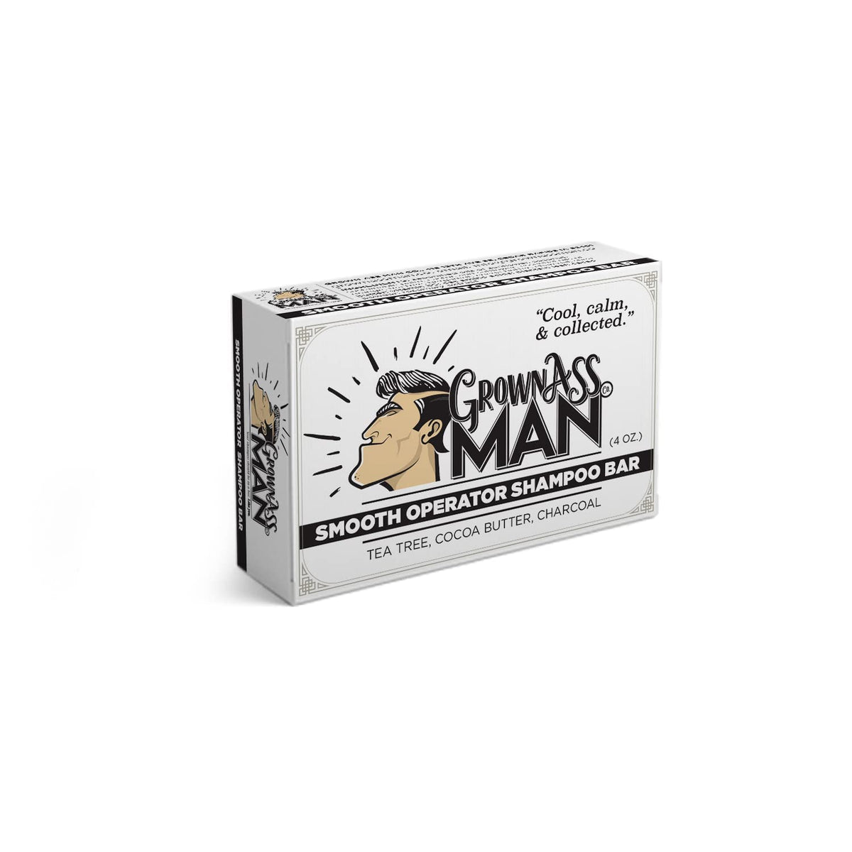 Solid Shampoo Bar Rich Lather 3 in 1: Hair, Beard & Body Wash - Plastic Free & Eco-Friendly