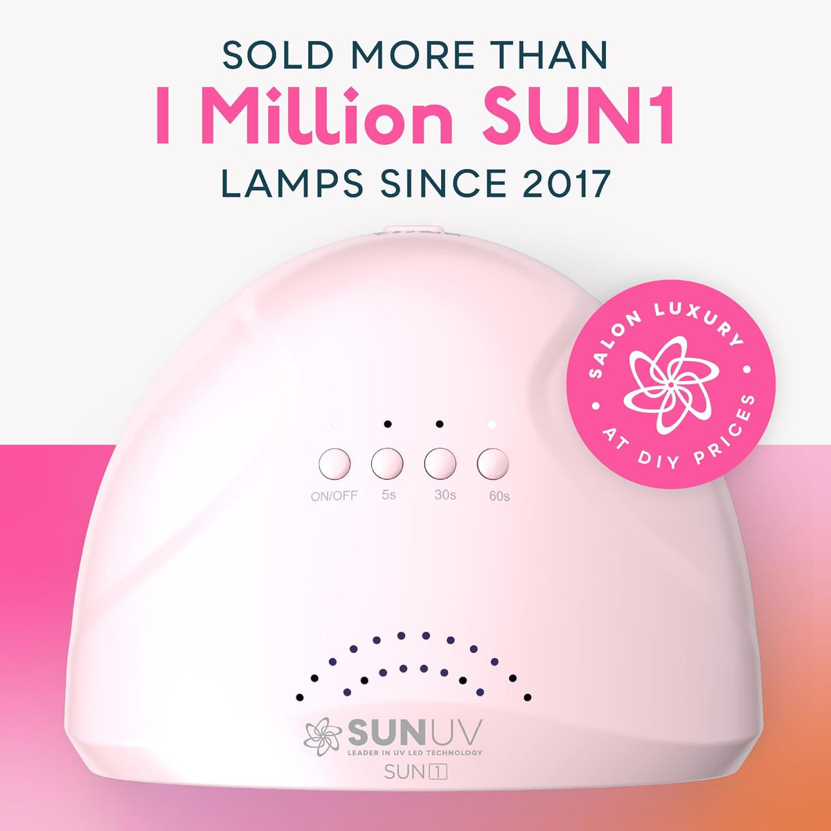 SUNUV UV Light for Gel Nails, UV Dryer for Gel Polish with 3 Timer Settings Professional LED Nail